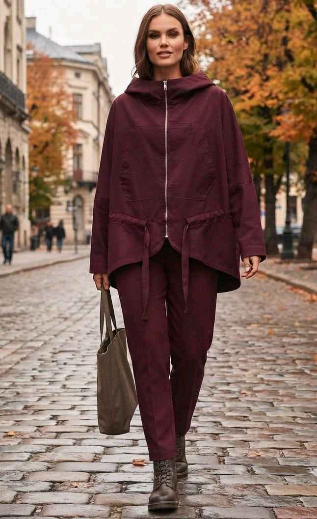 Oversized Jacke mit rechteckiger Silhouette
