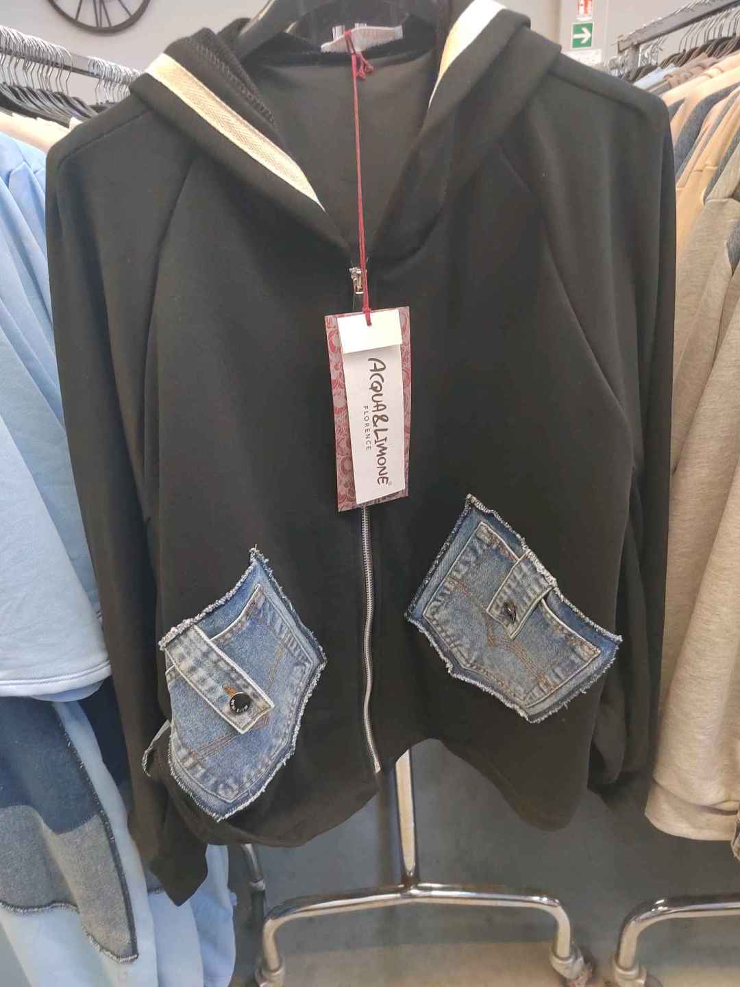 Kapuzensweatjacke mit Raglanärmeln