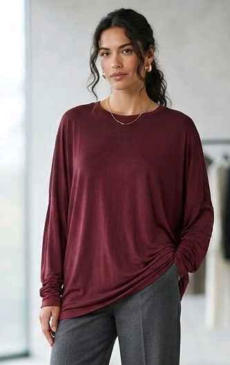 Oversize‑Shirt mit Raffungen
