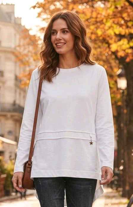 Longsleeve mit Kordelzug