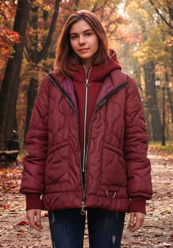Steppjacke mit Kapuze