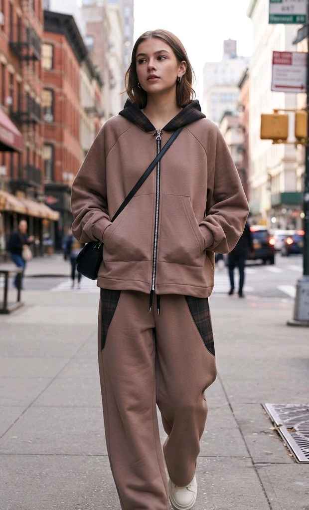 Lockere Jacke mit Kapuze