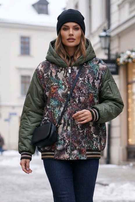 Bomberjacke mit Kapuze