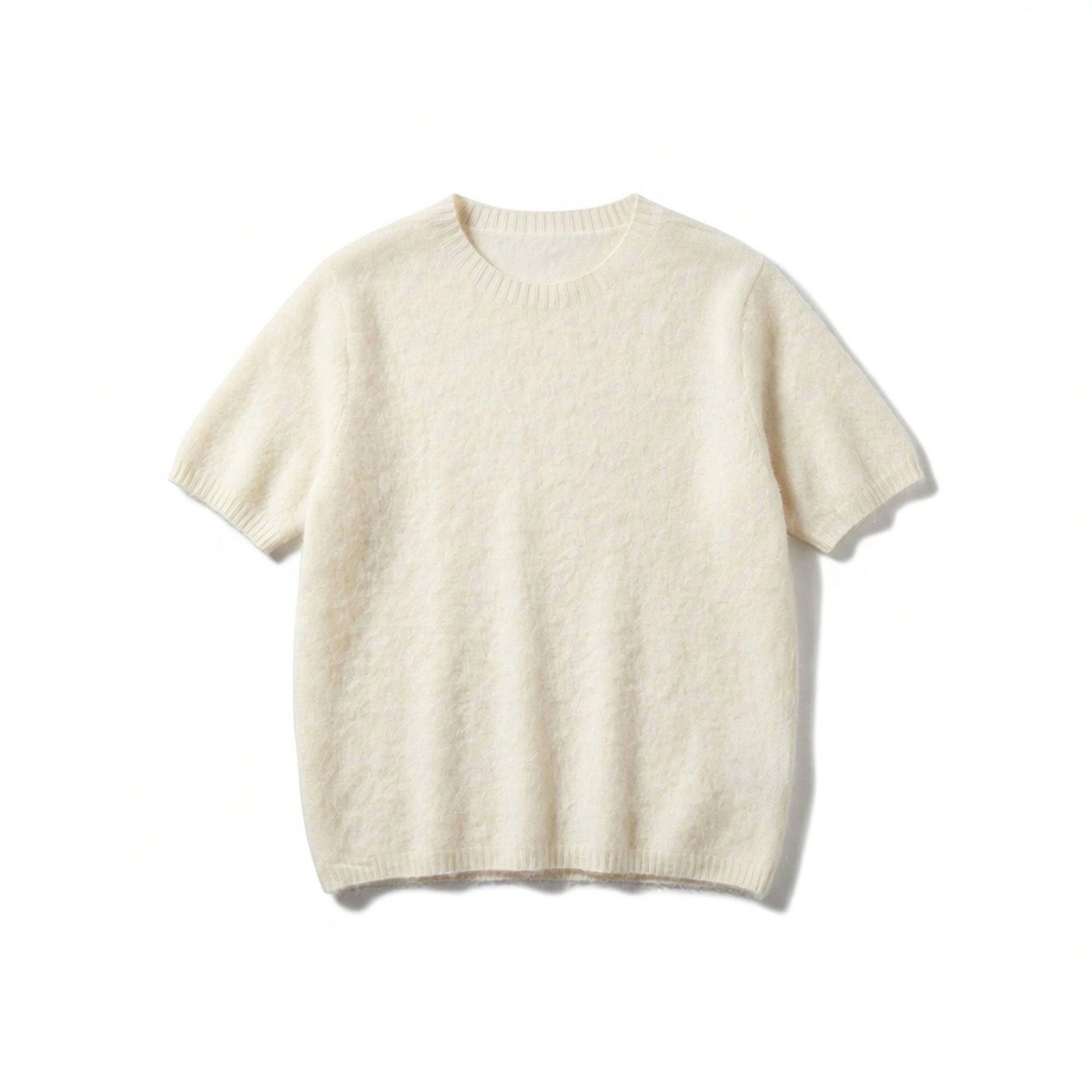 Kurzer Pullover mit Rundhalsausschnitt