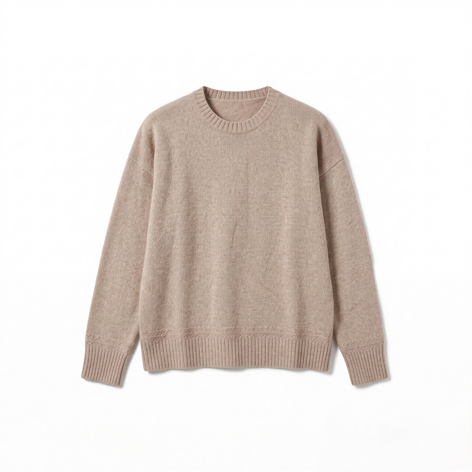 Oversize Pullover mit Rundhalsausschnitt