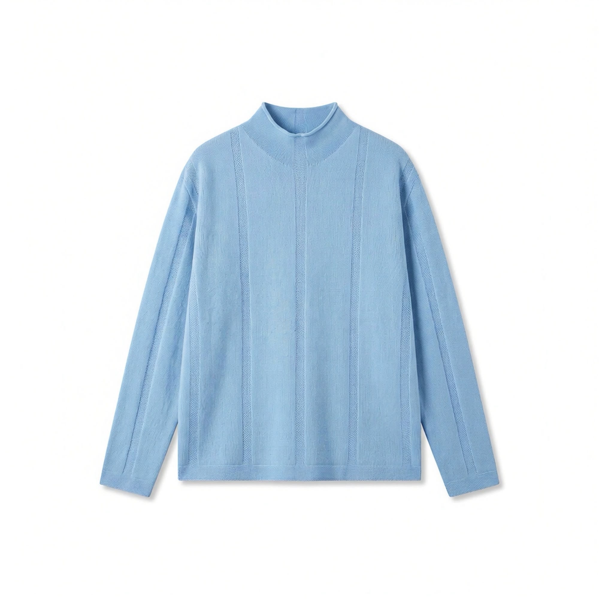 Gerader Pullover mit Stehkragen