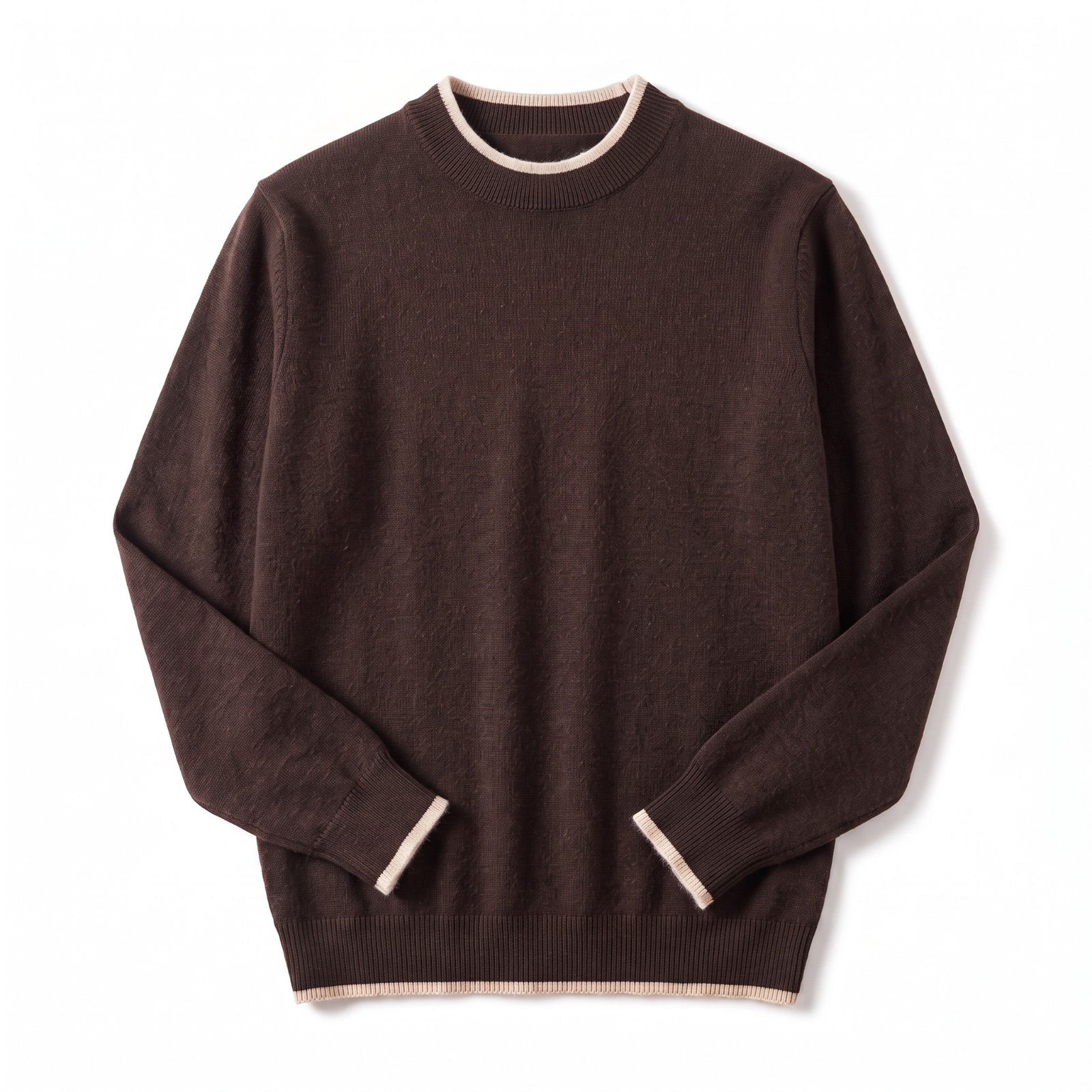 Pullover mit Rundhalsausschnitt — gerader Schnitt