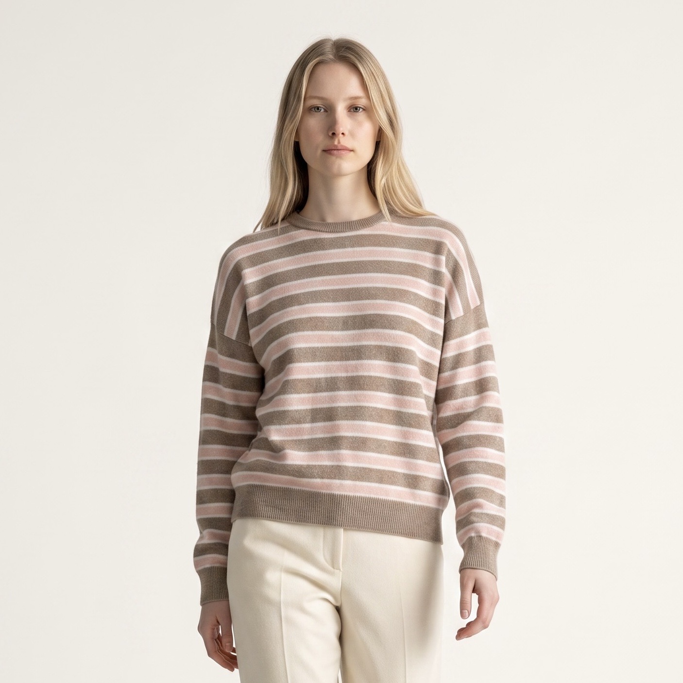Lockerer Streifenpullover