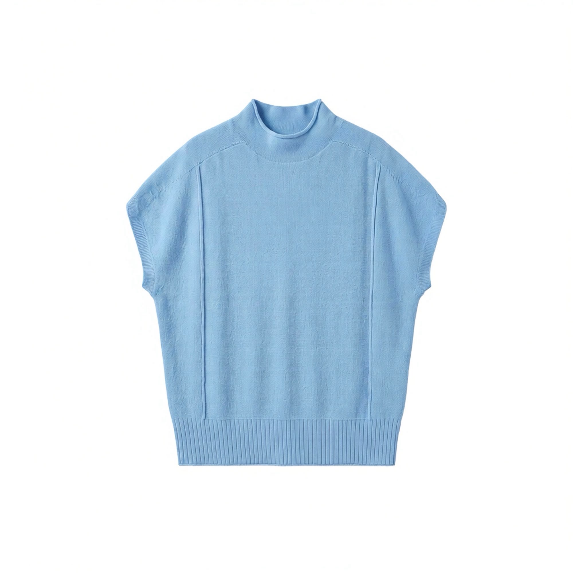 Oversize-Weste mit Stehkragen