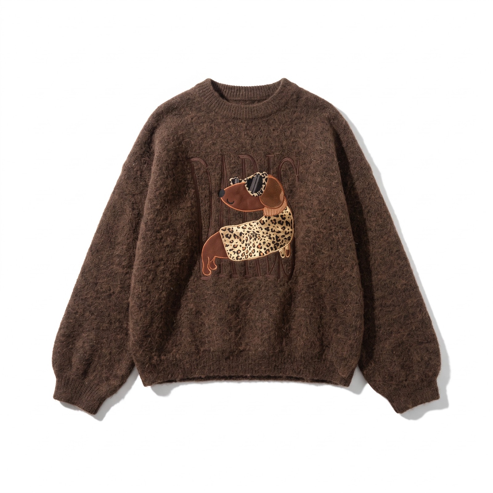 Oversize Pullover mit Stickerei