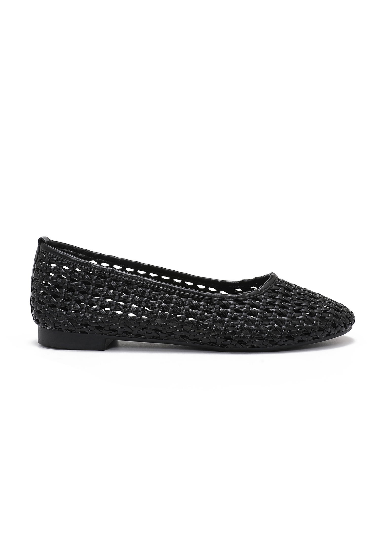 Flache geflochtene Ballerinas