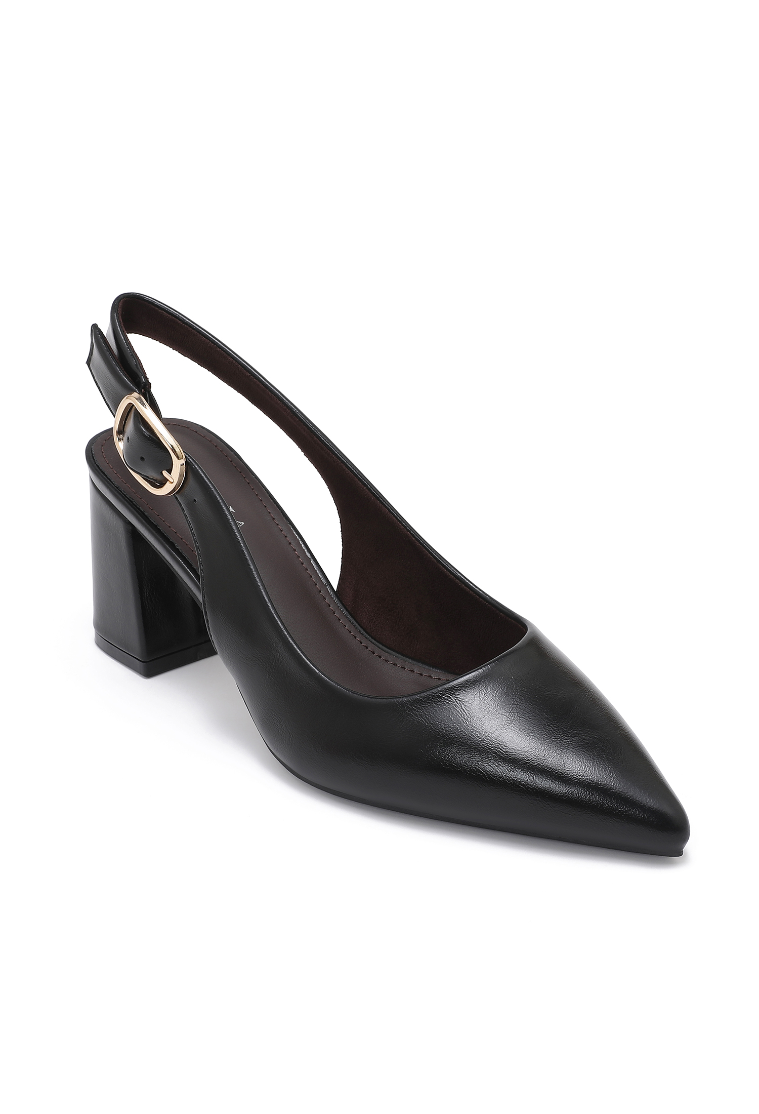 Slingback-Pumps mit Blockabsatz