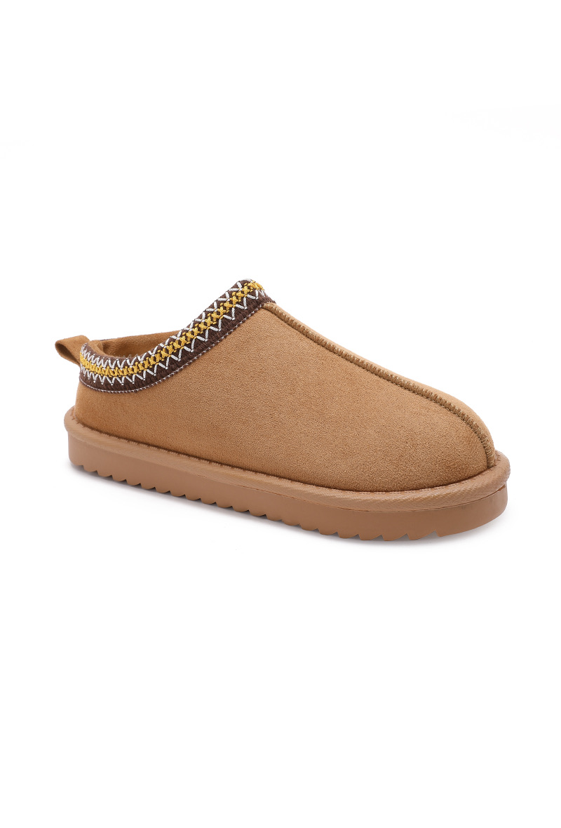 Gespielte Mules mit Kunstfell
