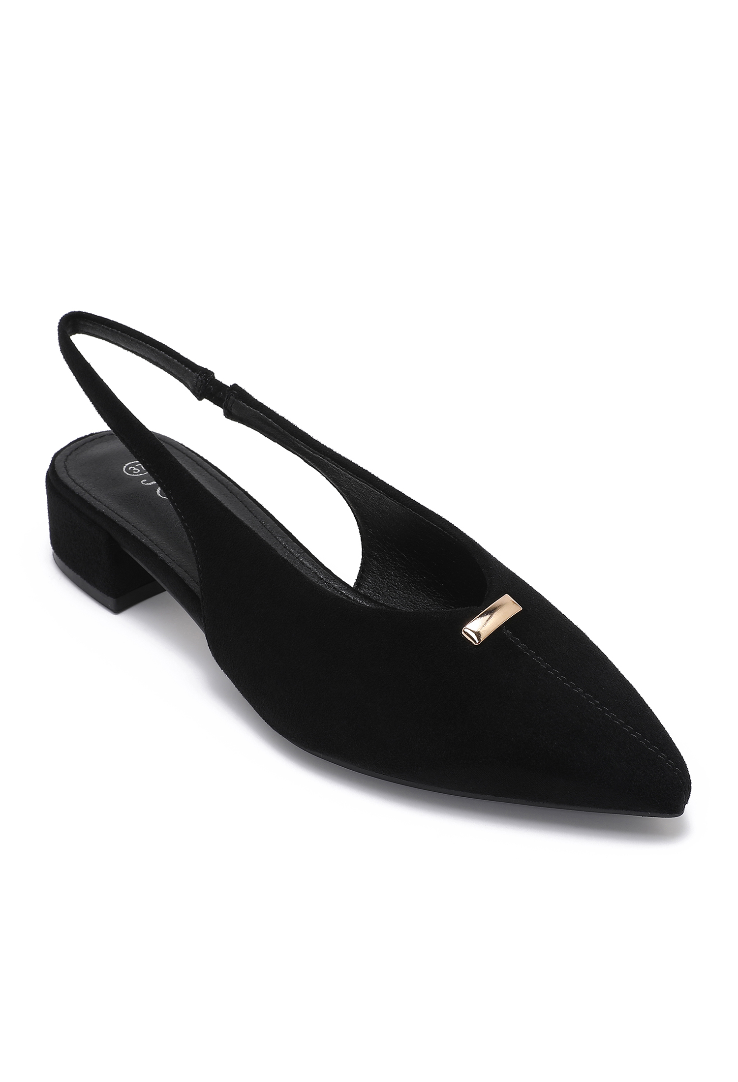 Slingback-Pumps mit Zierdetail