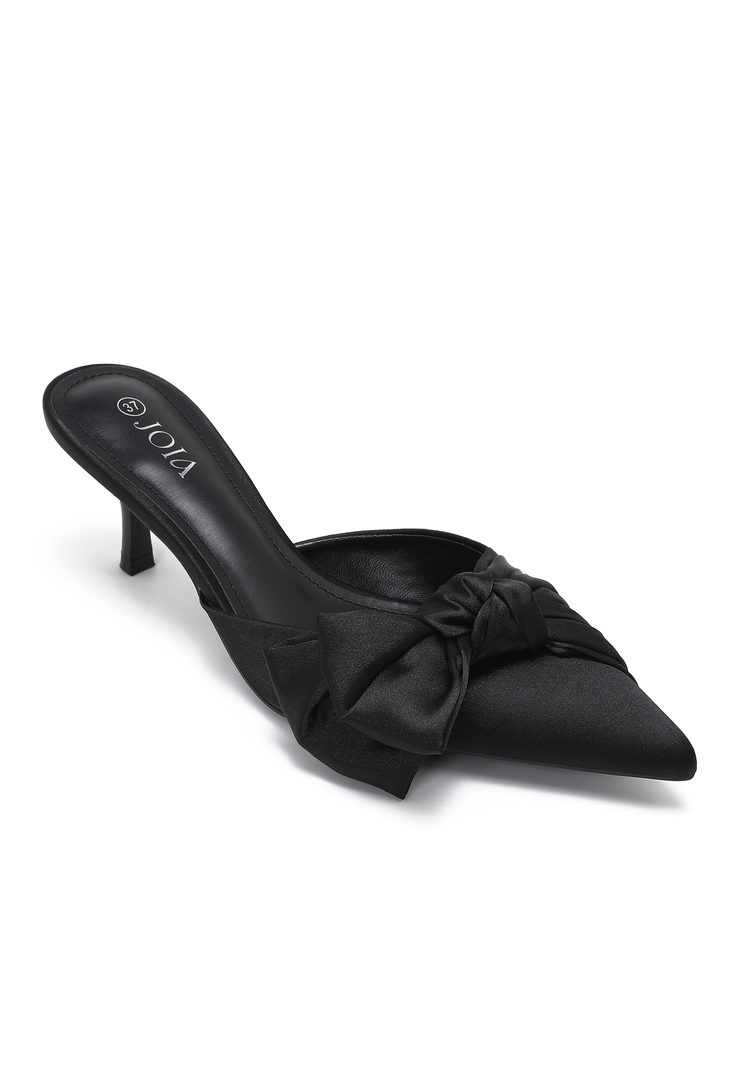 Spitze Mules mit Schleife