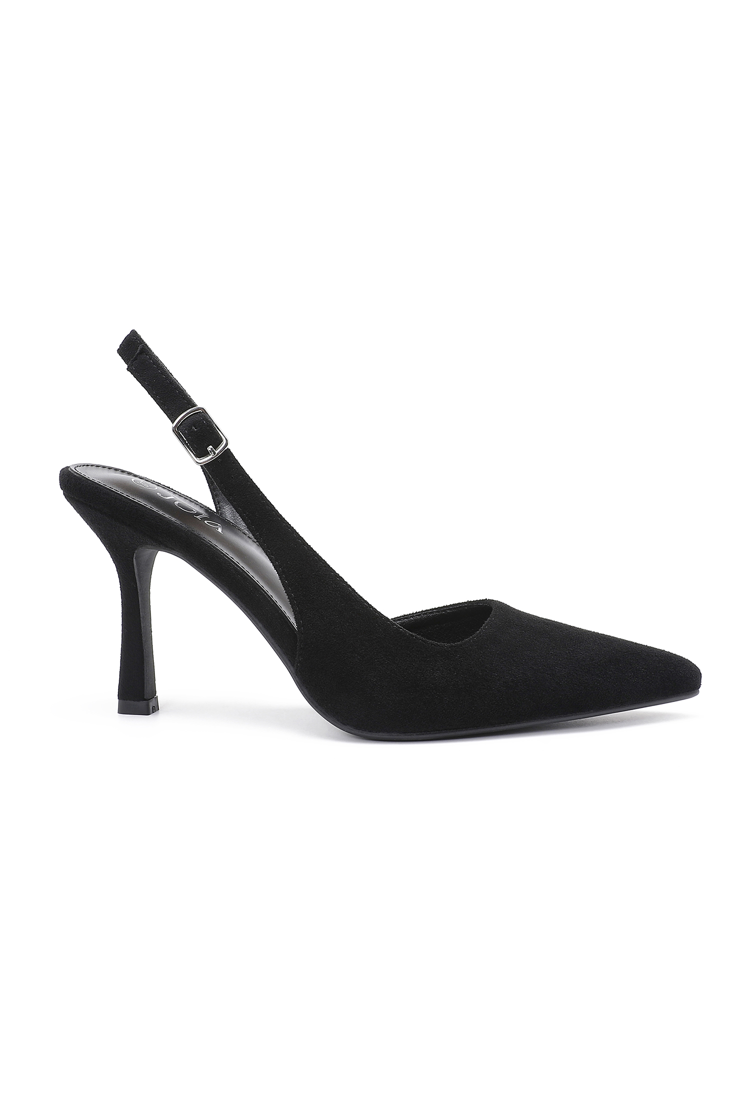 Samtige Slingback-Pumps