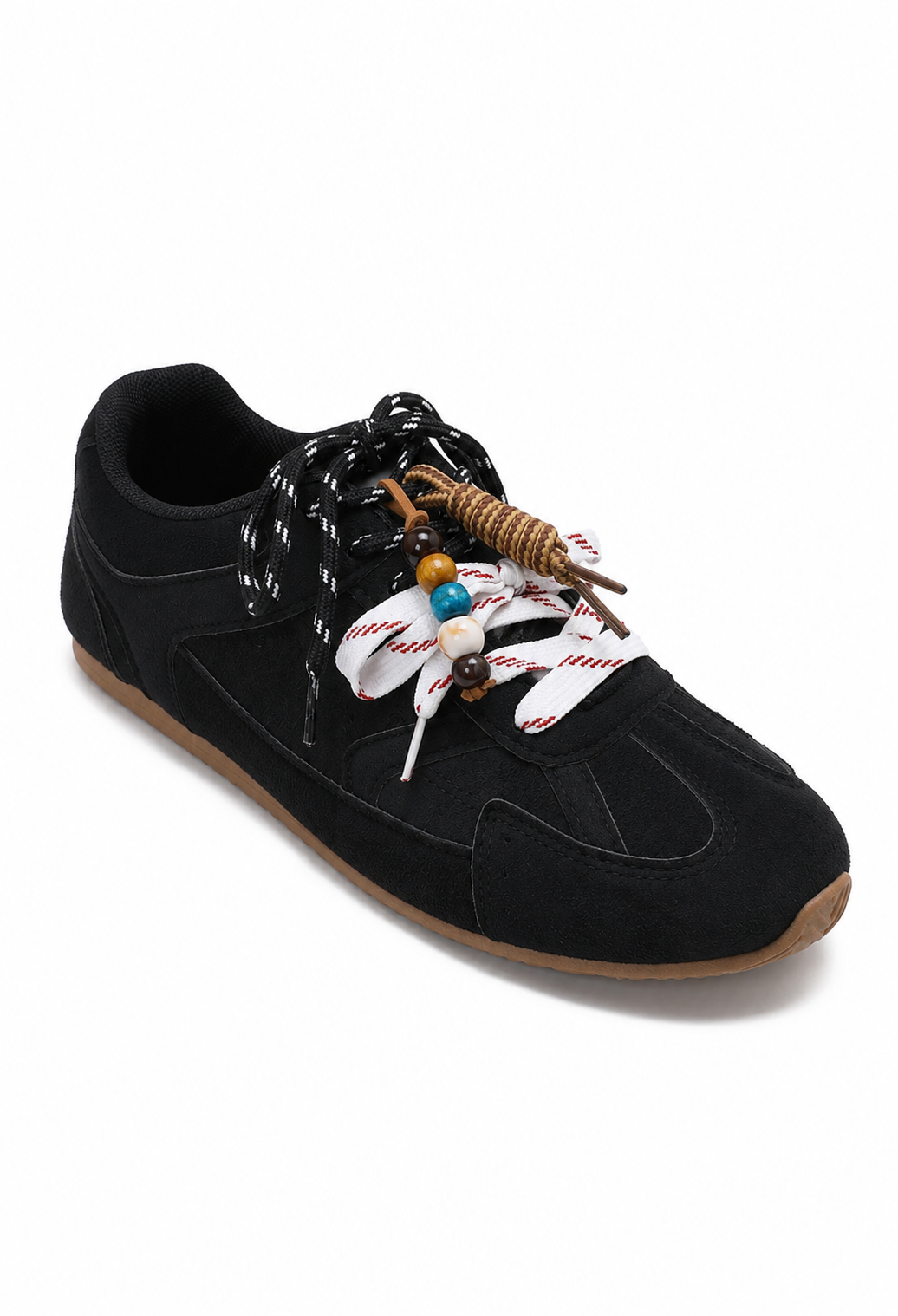 Lässige Wildleder-Sneaker mit Zierdetails