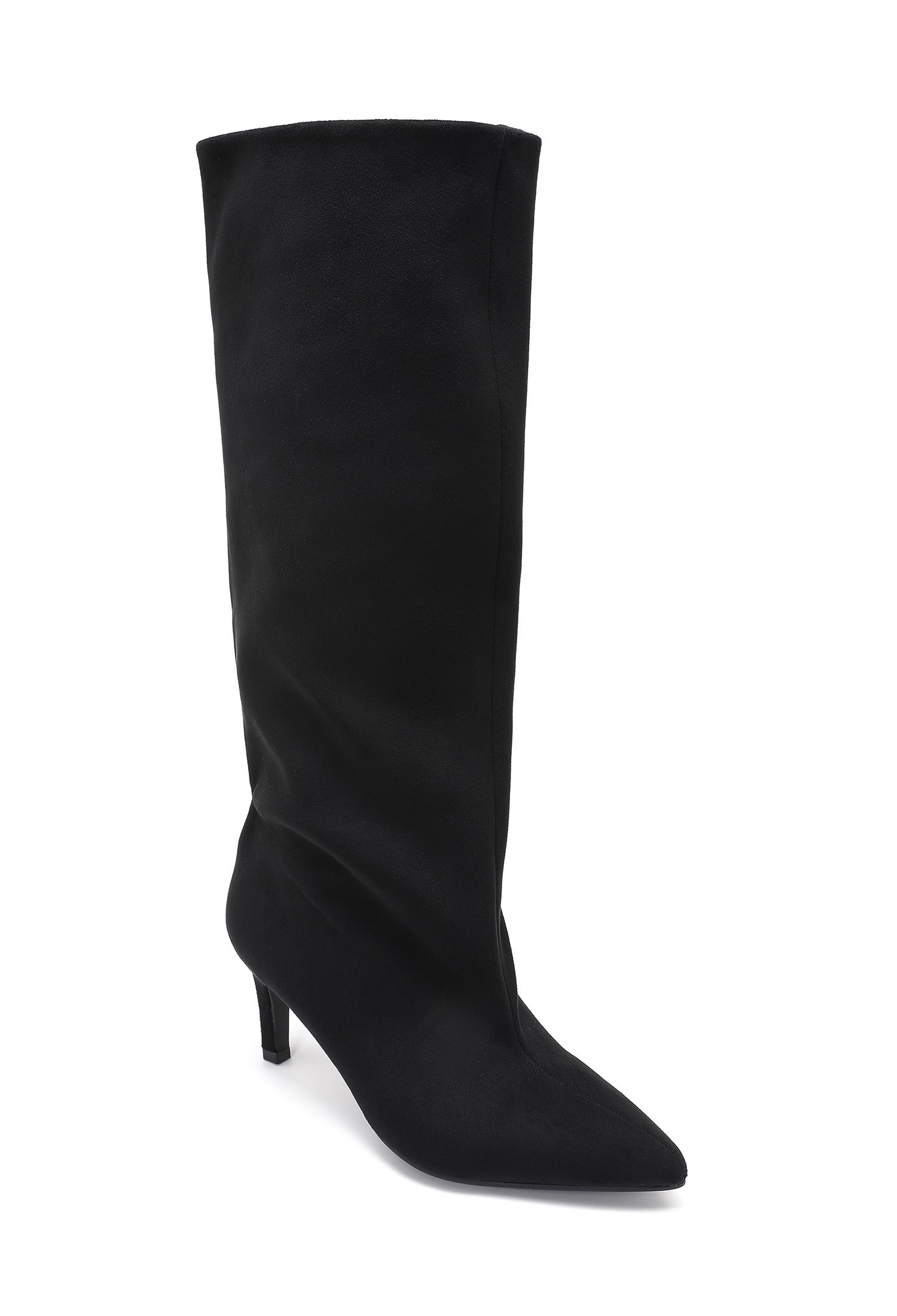 Overknee‑Stiefel mit spitz zulaufender Spitze