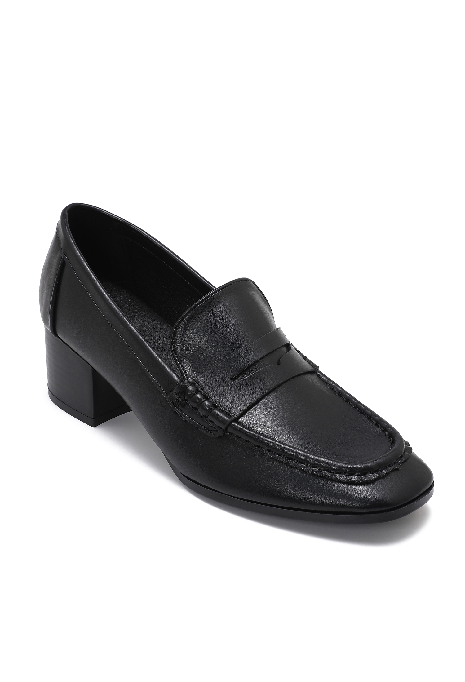 Loafers mit Blockabsatz