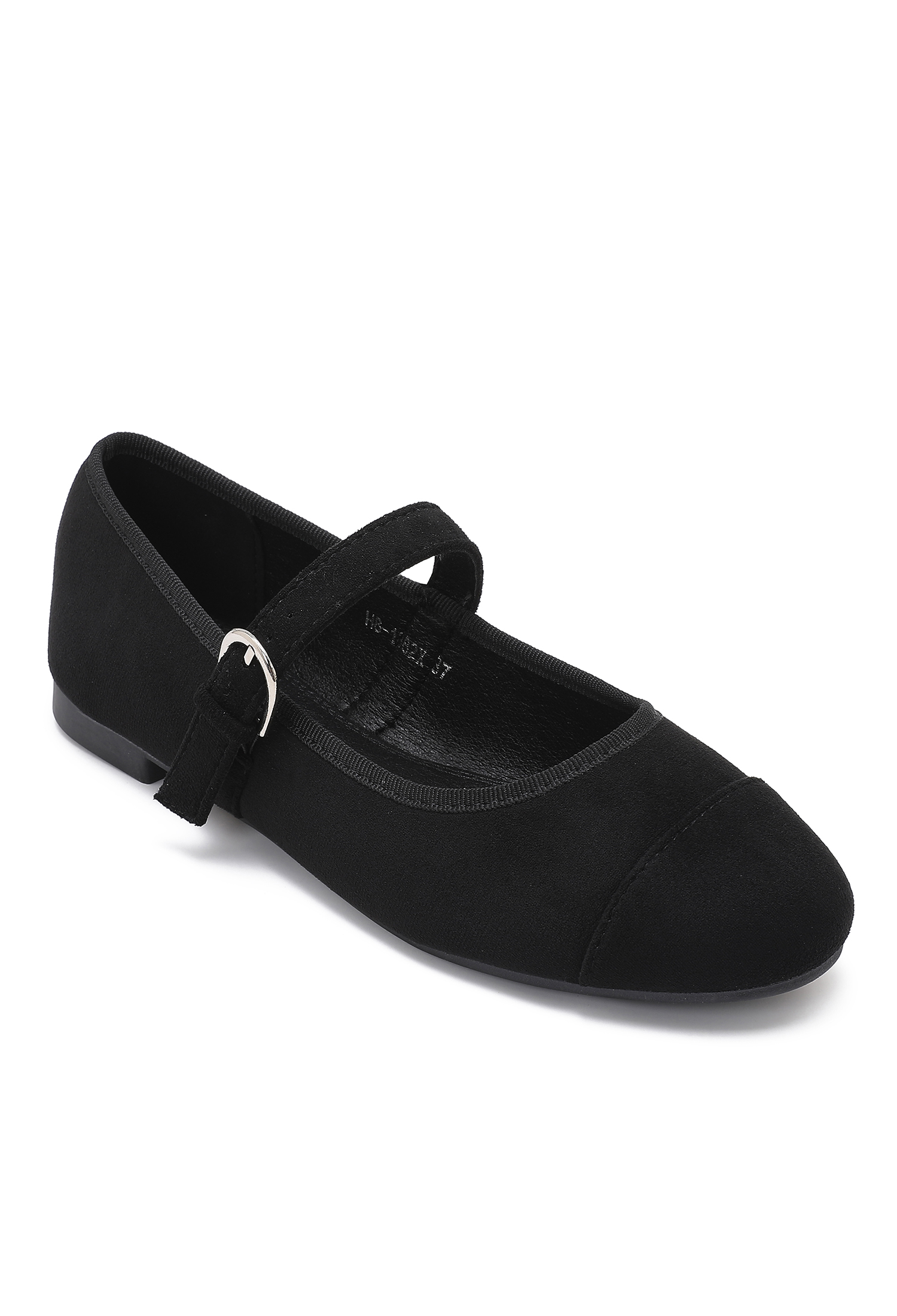Mary-Jane Ballerinas aus Velours