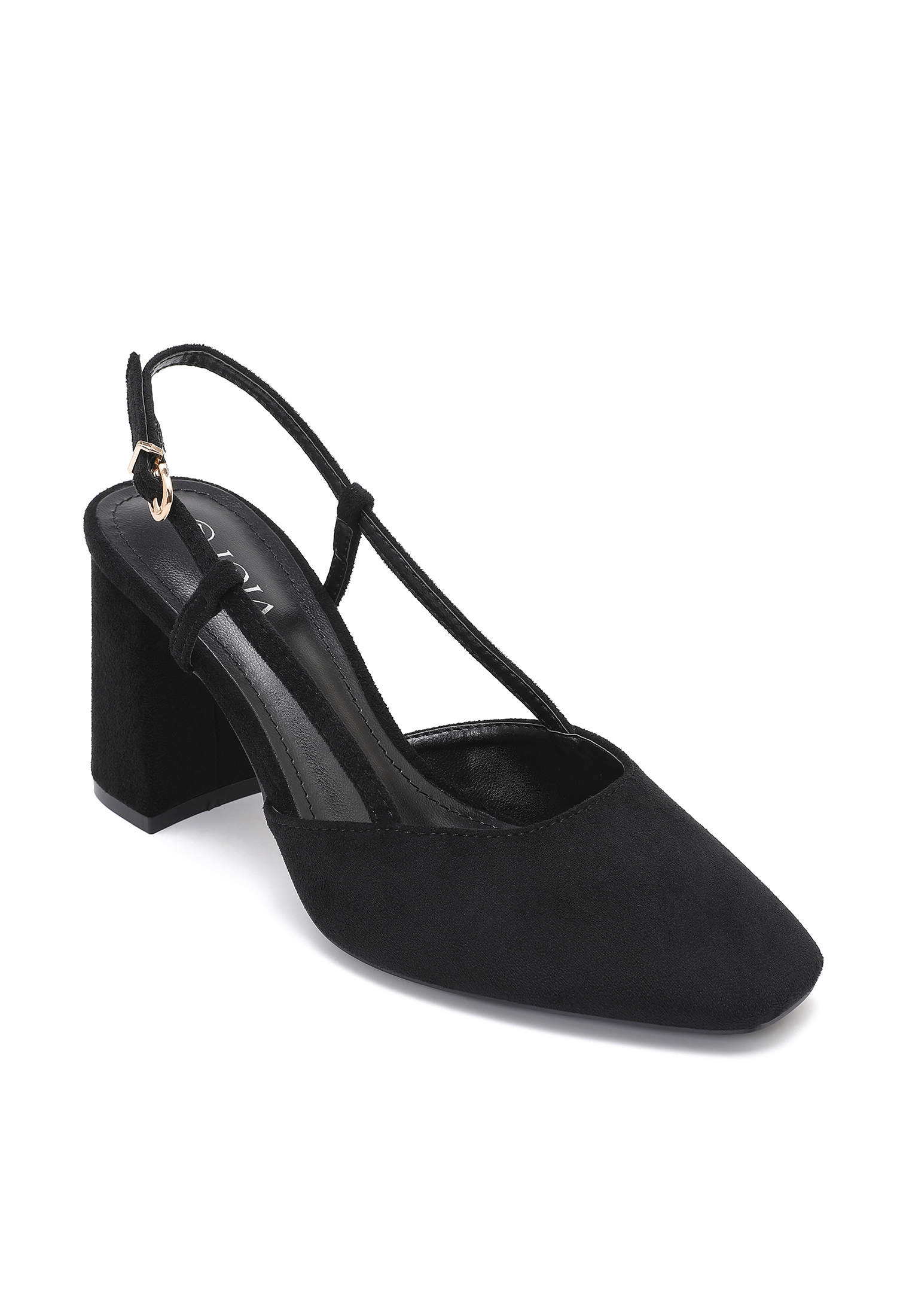 Slingback‑Pumps mit T‑Riemchen