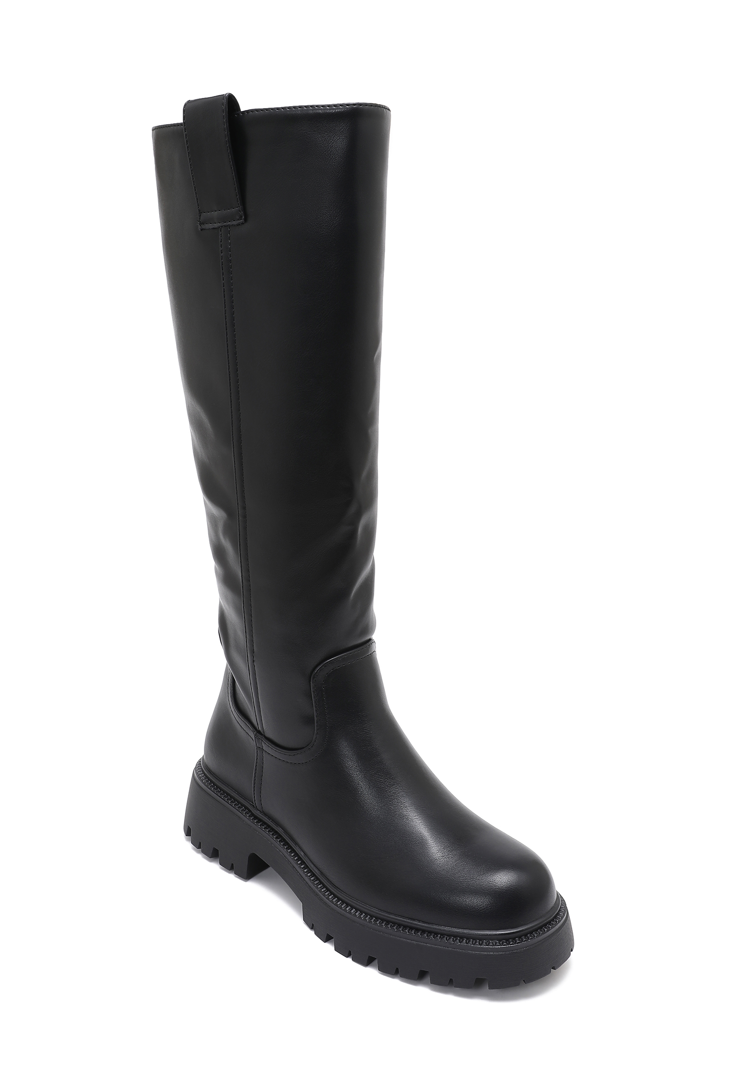 Ankle Boots mit grober Traktoren-Sohle