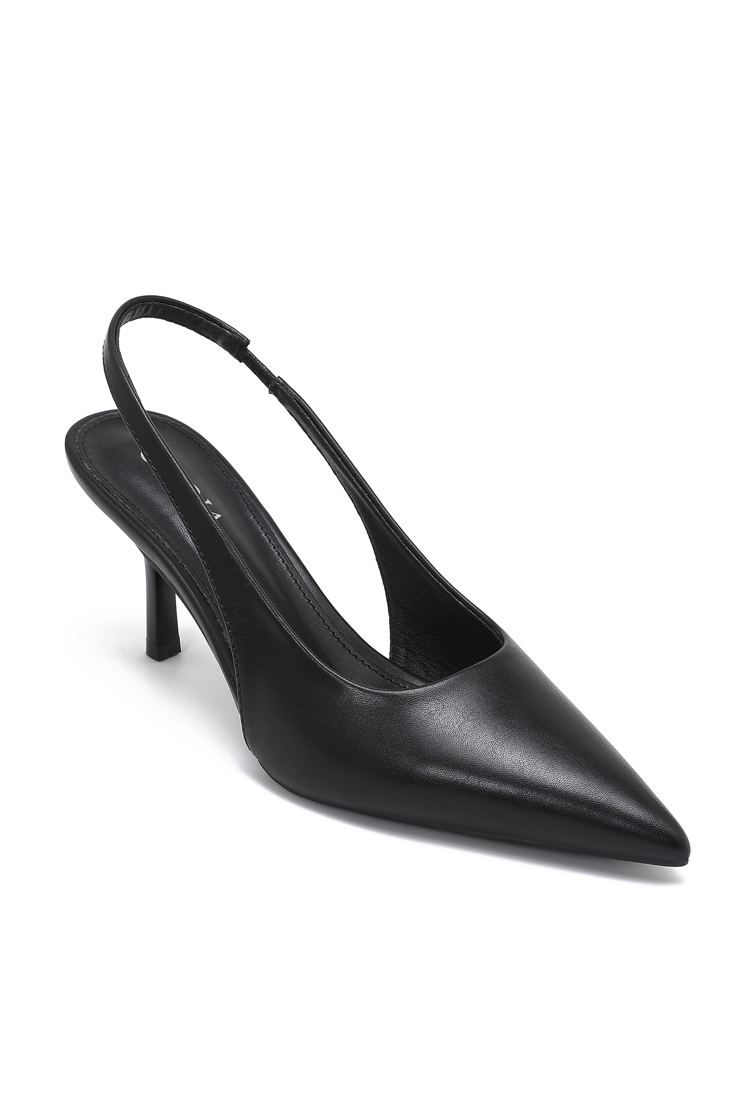 Pumps mit spitzer Kappe und Slingback-Absatz
