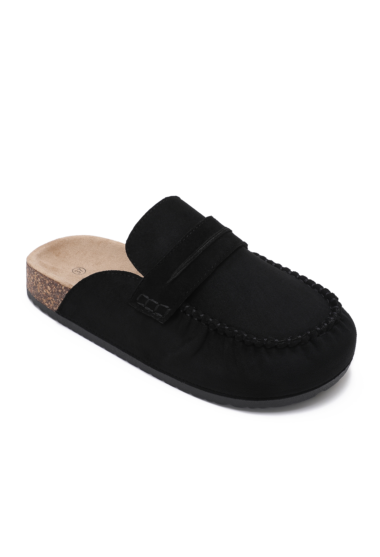 Mule-Slides aus Wildleder