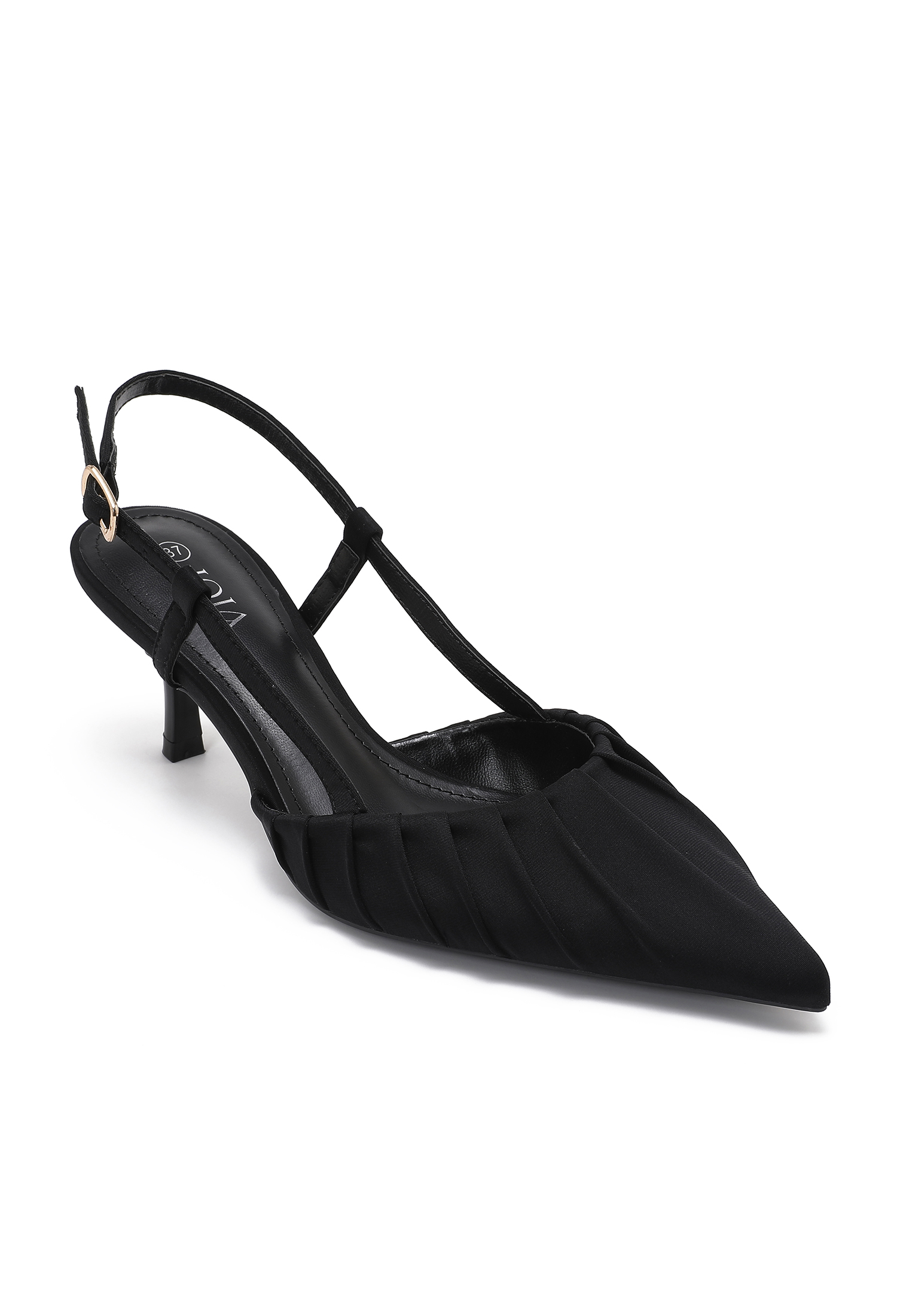 Slingbacks mit Raffung