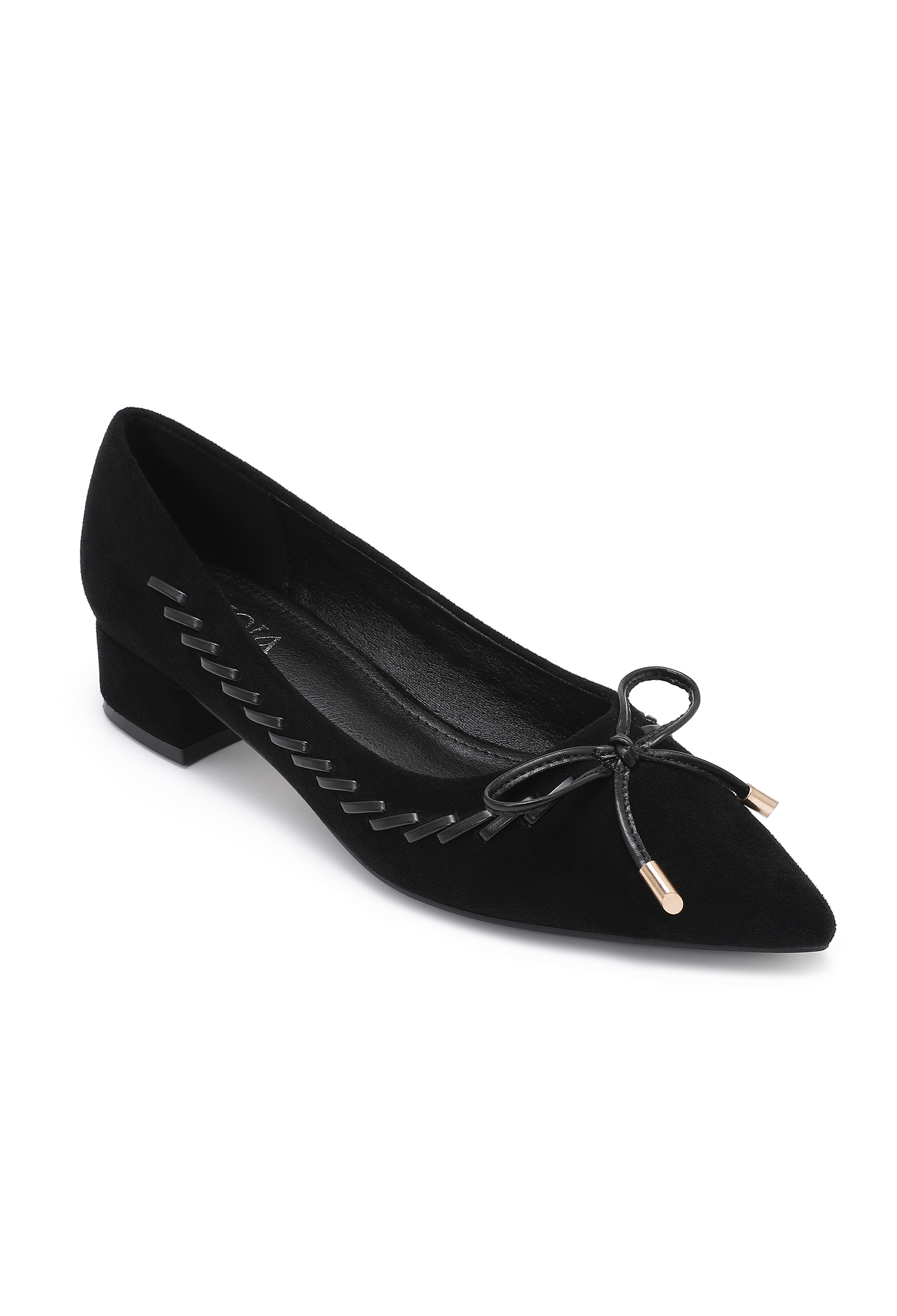 Spitze Pumps mit Schleife