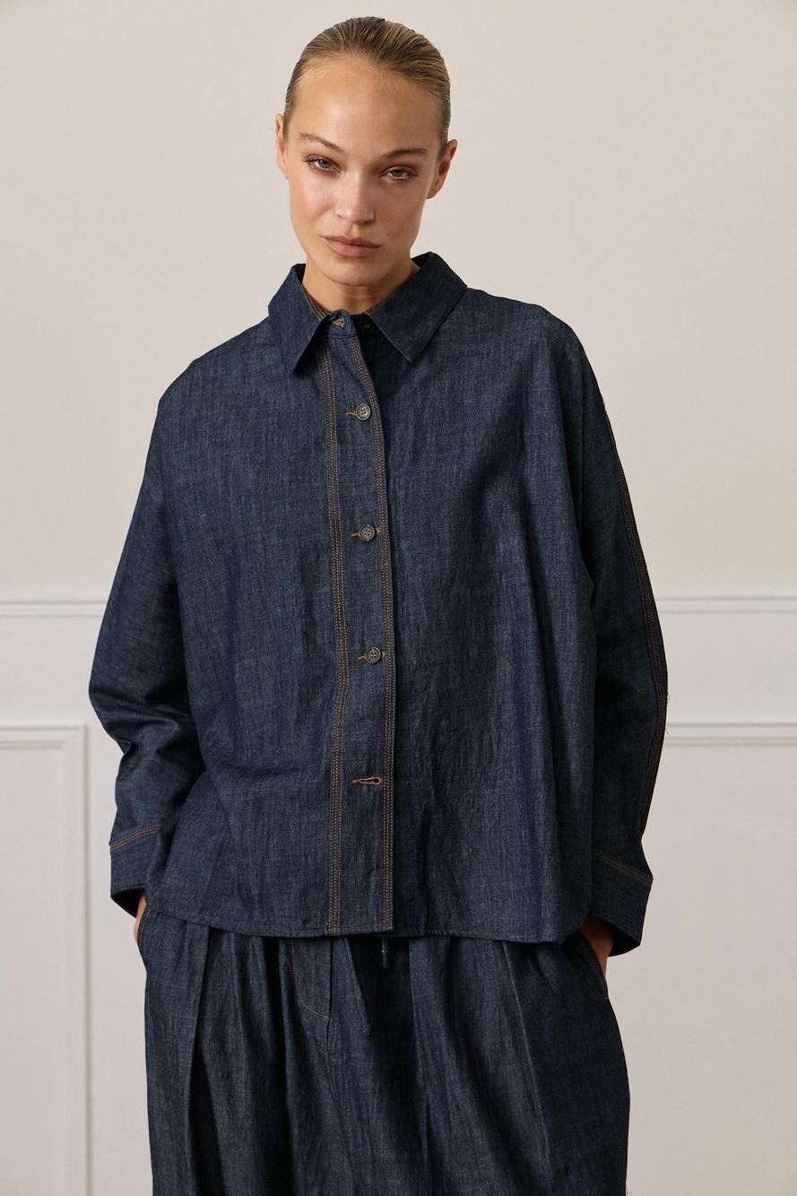 Oversize-Hemd mit Taschen