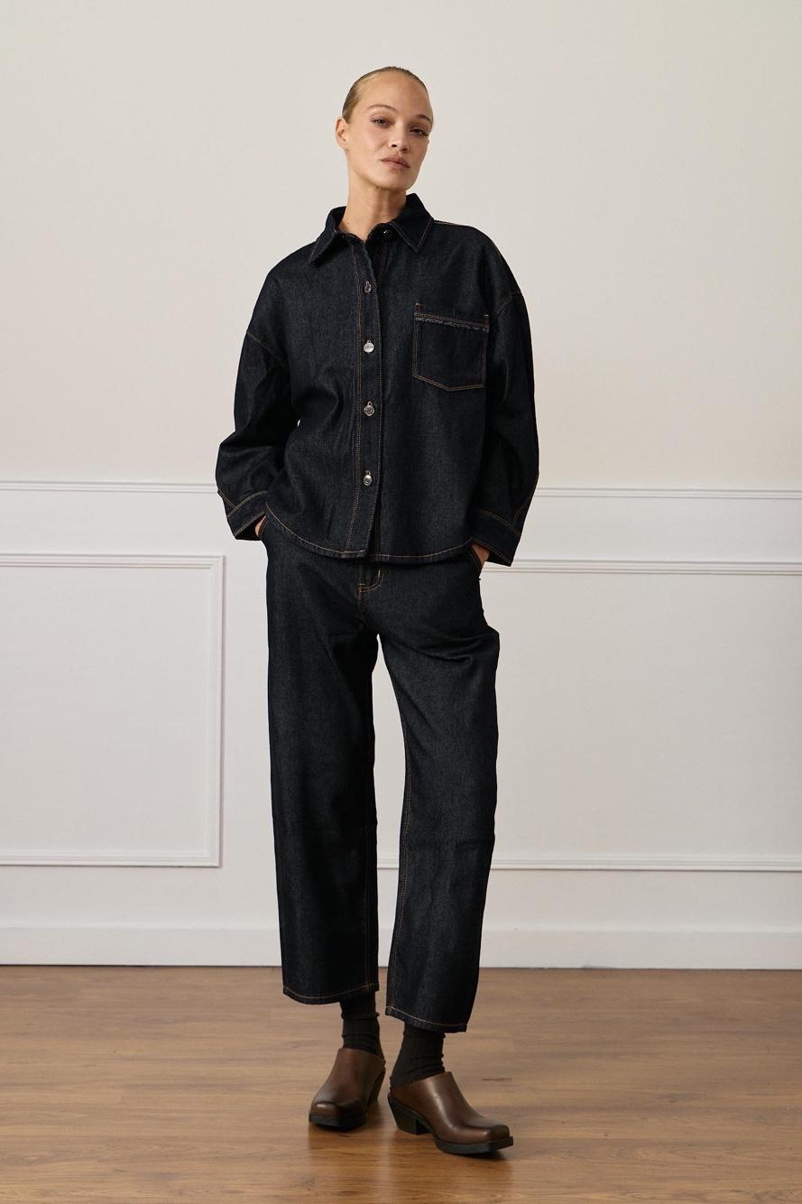Lockerer Jeans-Blazer