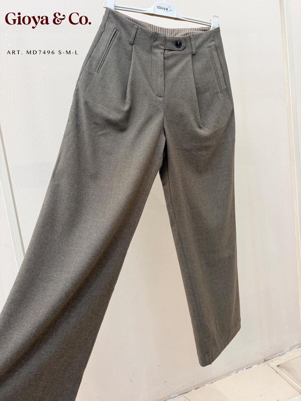 7/8 Hosen mit Falten