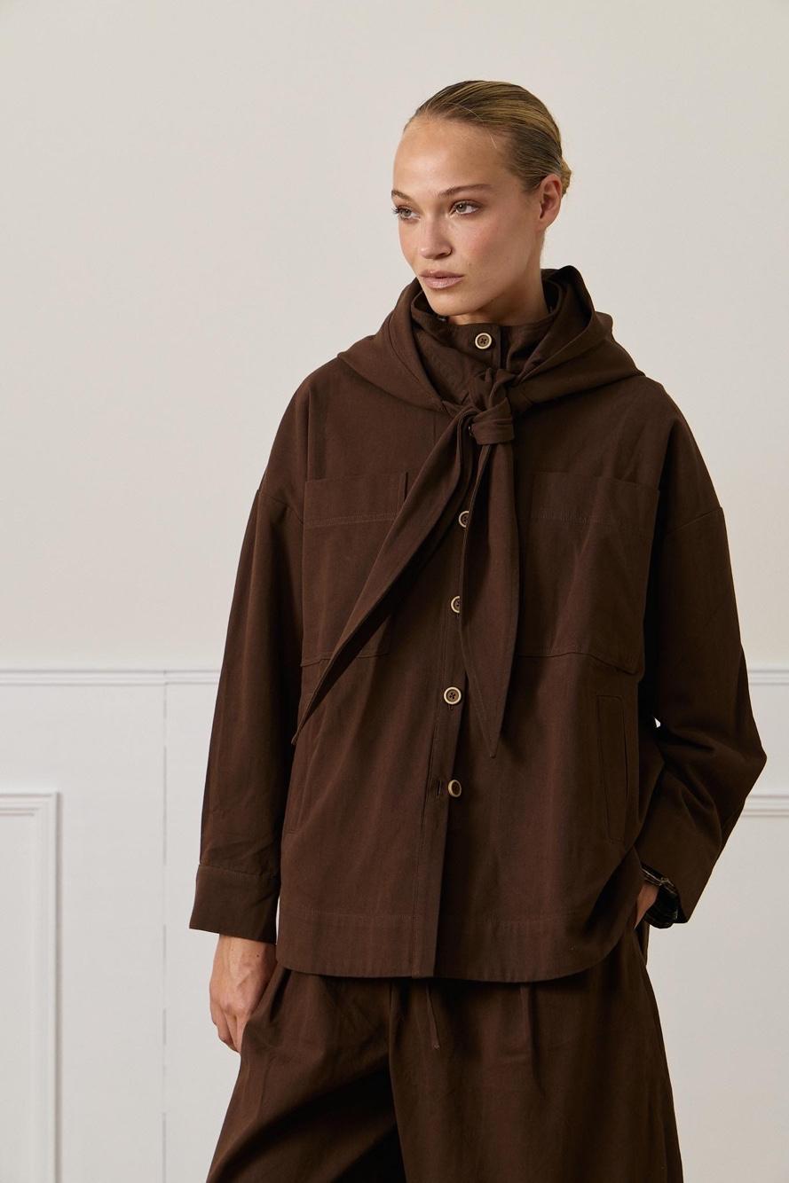Hemdjacke mit Kapuze