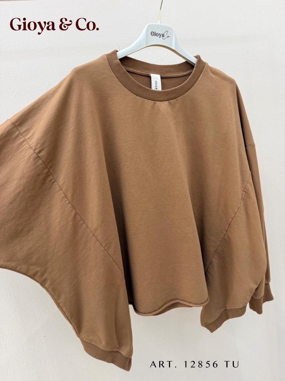 Oversize-Sweatshirt mit rundem Ausschnitt