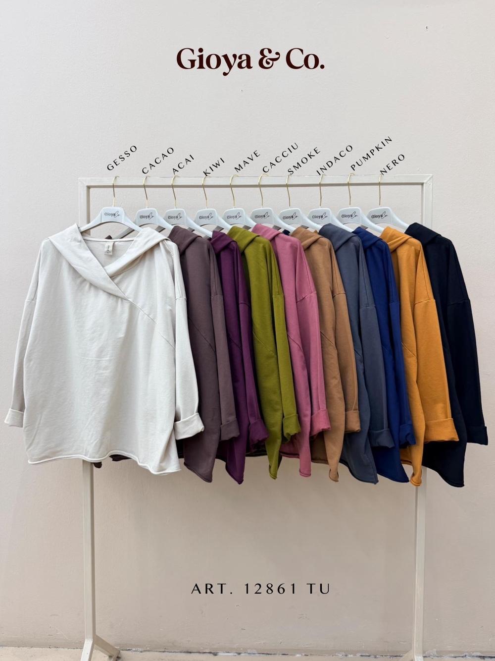 Set mit locker sitzender Kapuzenjacke mit Kängurutasche