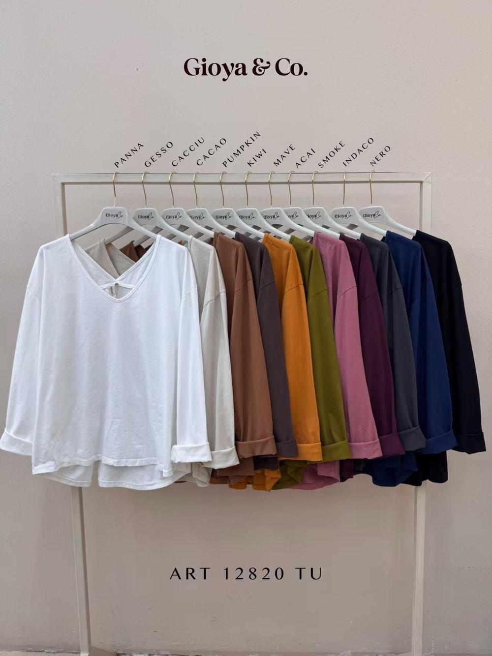 Lässige Bluse mit V-Ausschnitt