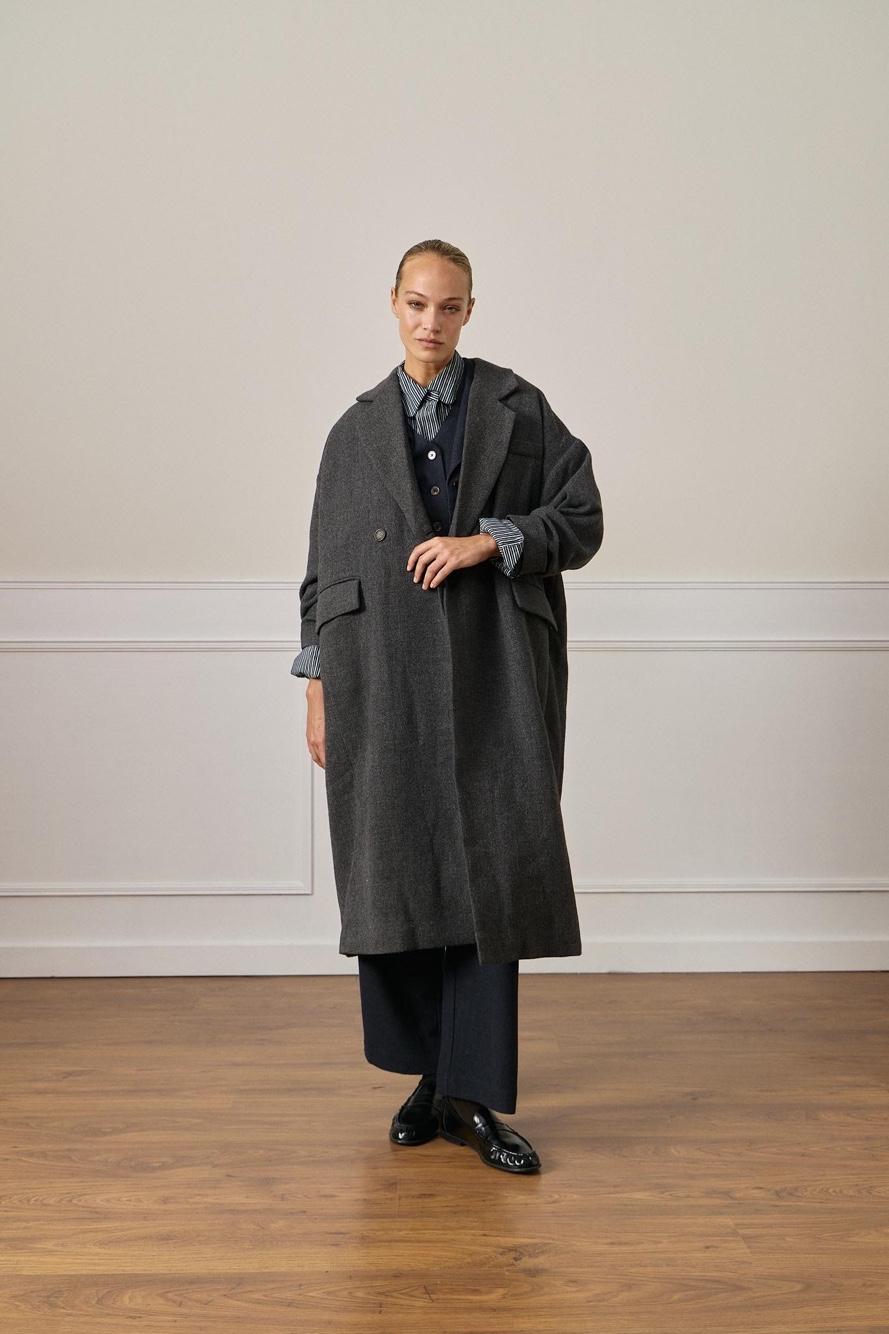 Oversize Mantel, gerader Schnitt