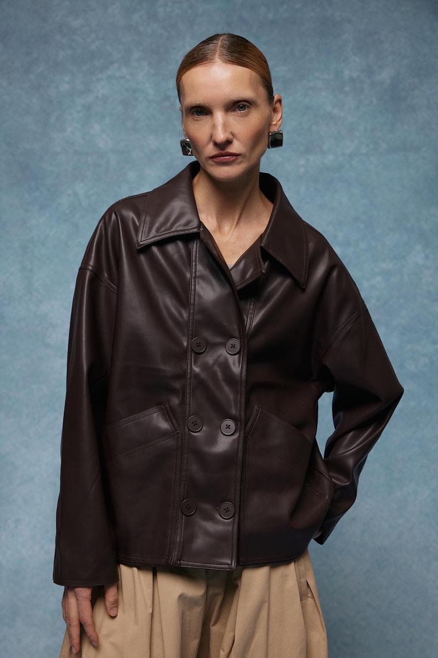 Oversize Jacke mit Kragen