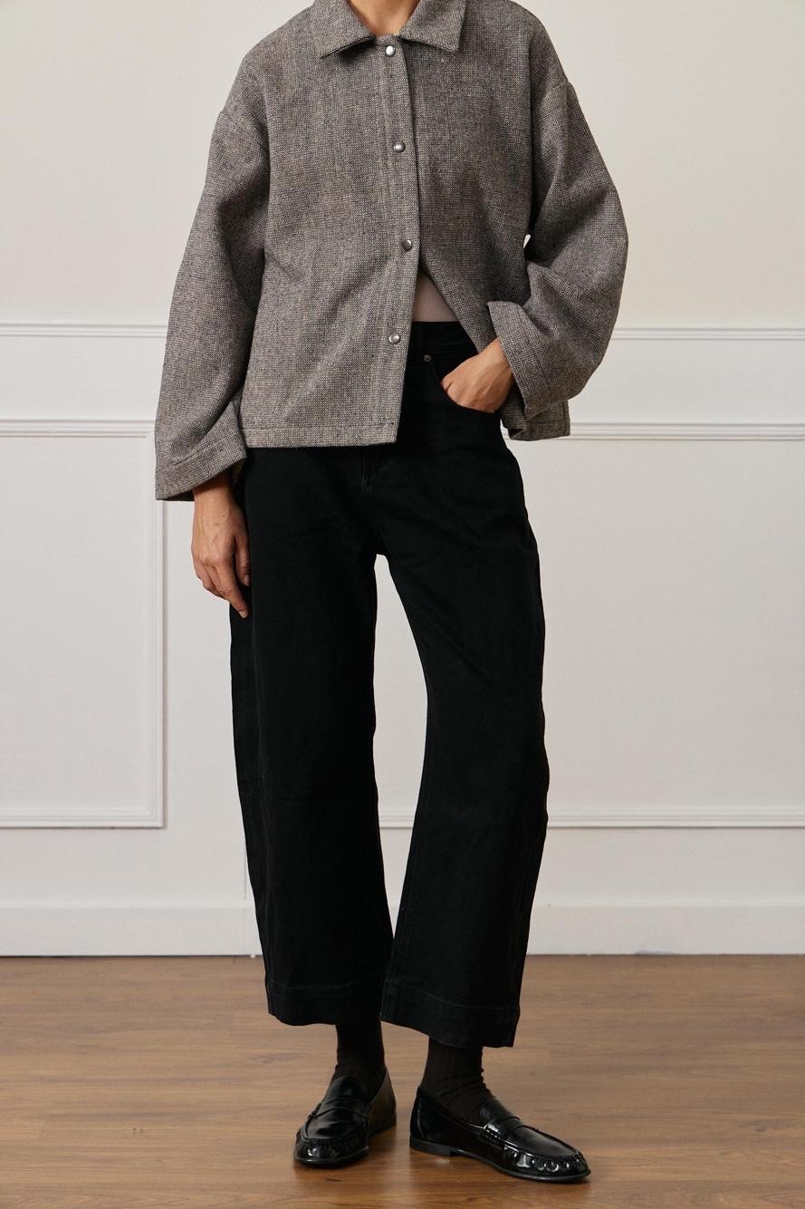 High-Waist Hose mit geradem Schnitt
