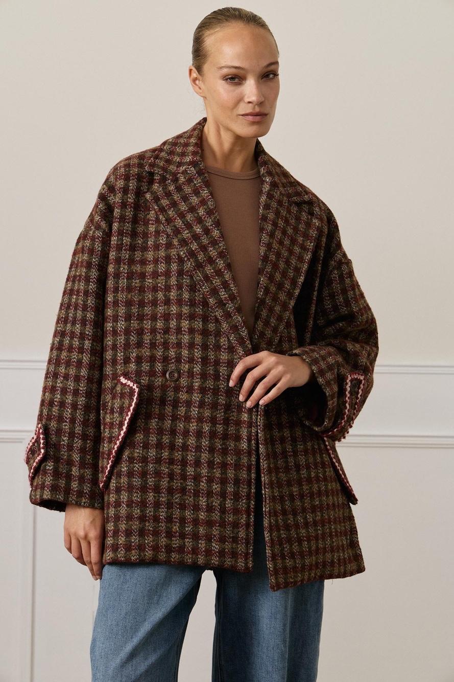 Oversize-Jacke mit Revers