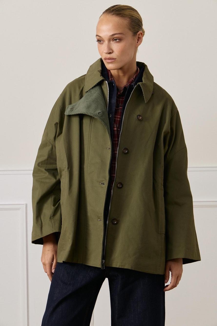 Oversize Jacke mit Kragen