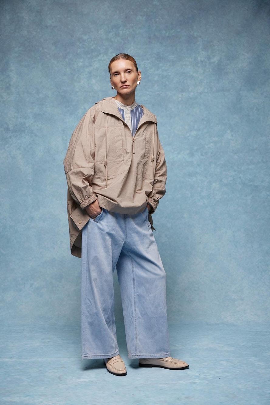 Oversize-Jacke mit Kapuze