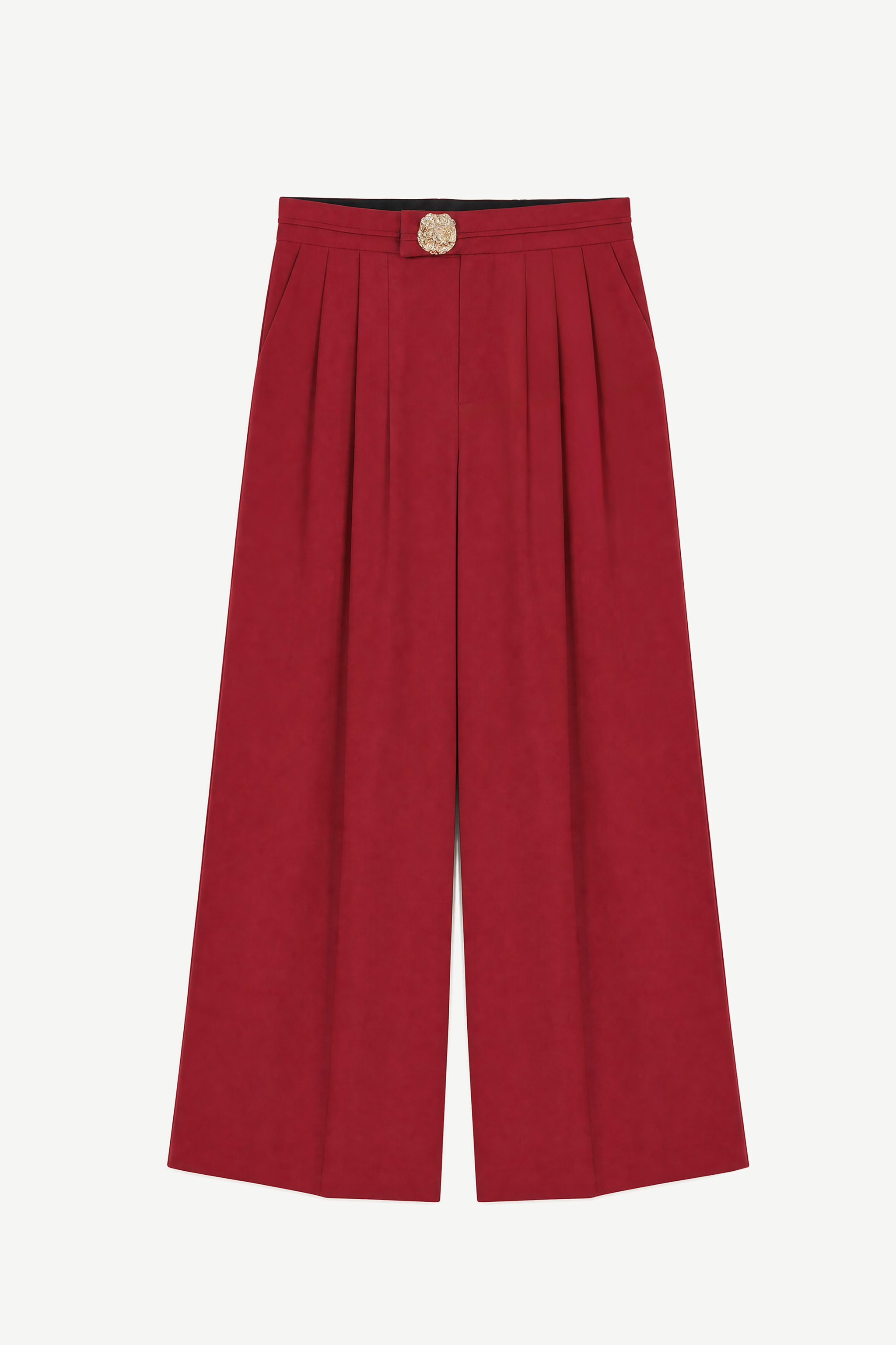 Wide-Leg Hose mit Falten