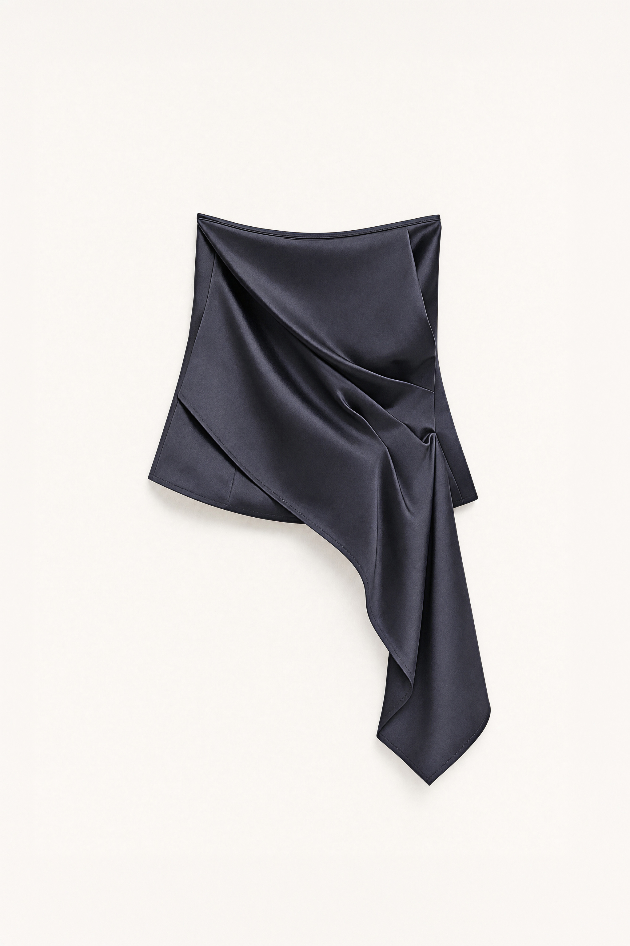 Satin-Trägerloses Top