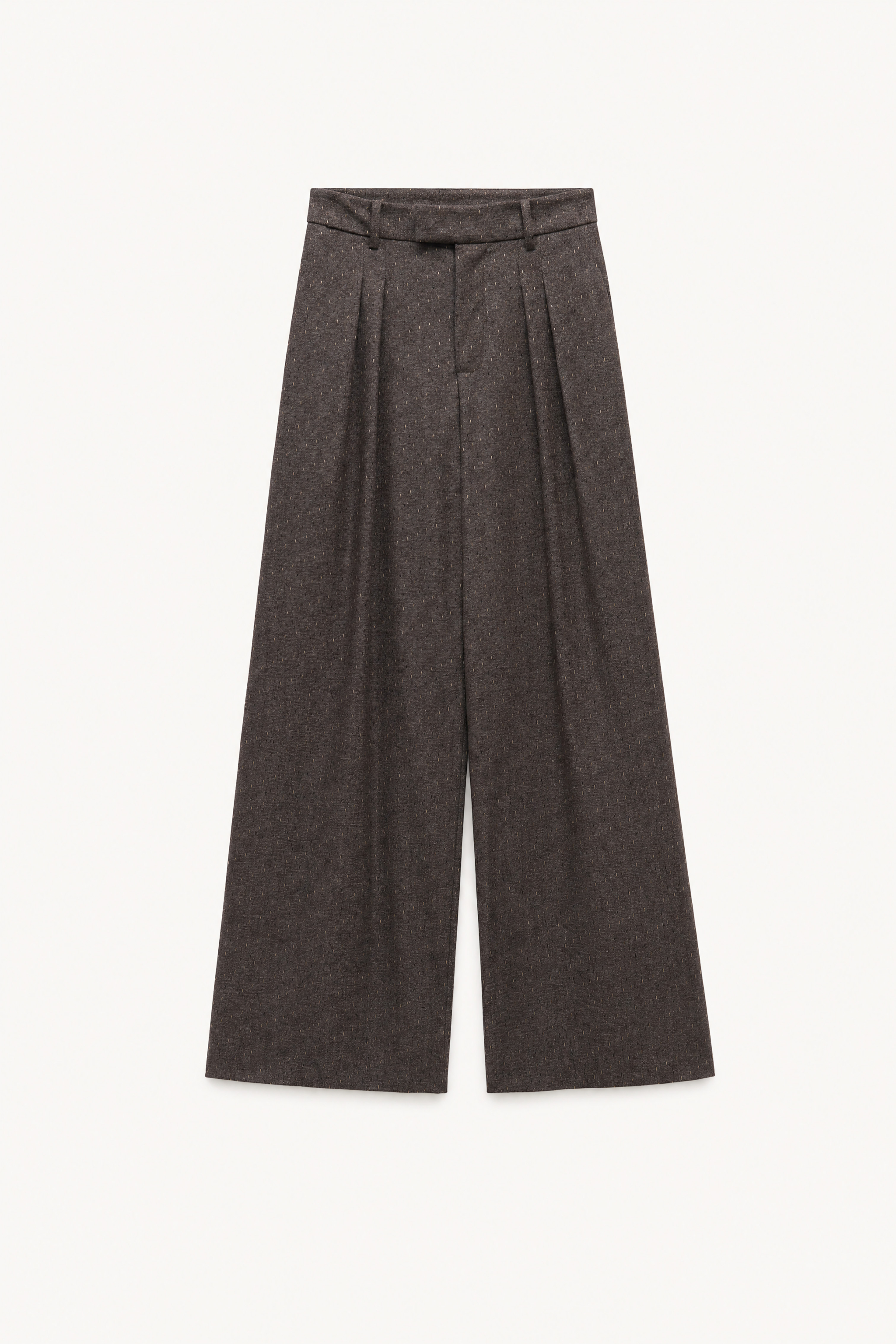 Weite Hose mit Bundfalten