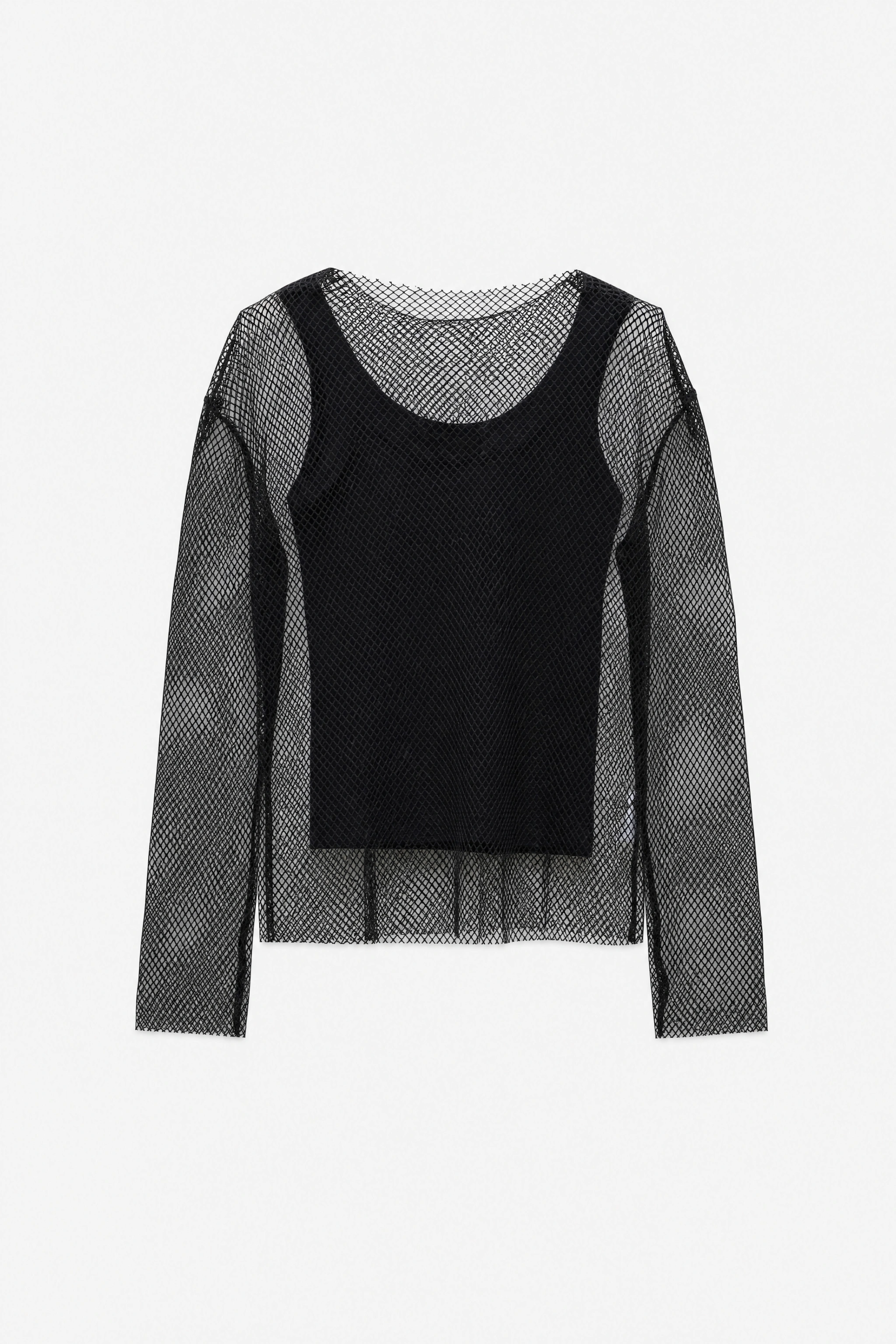 Lagen-Look Netz-Top