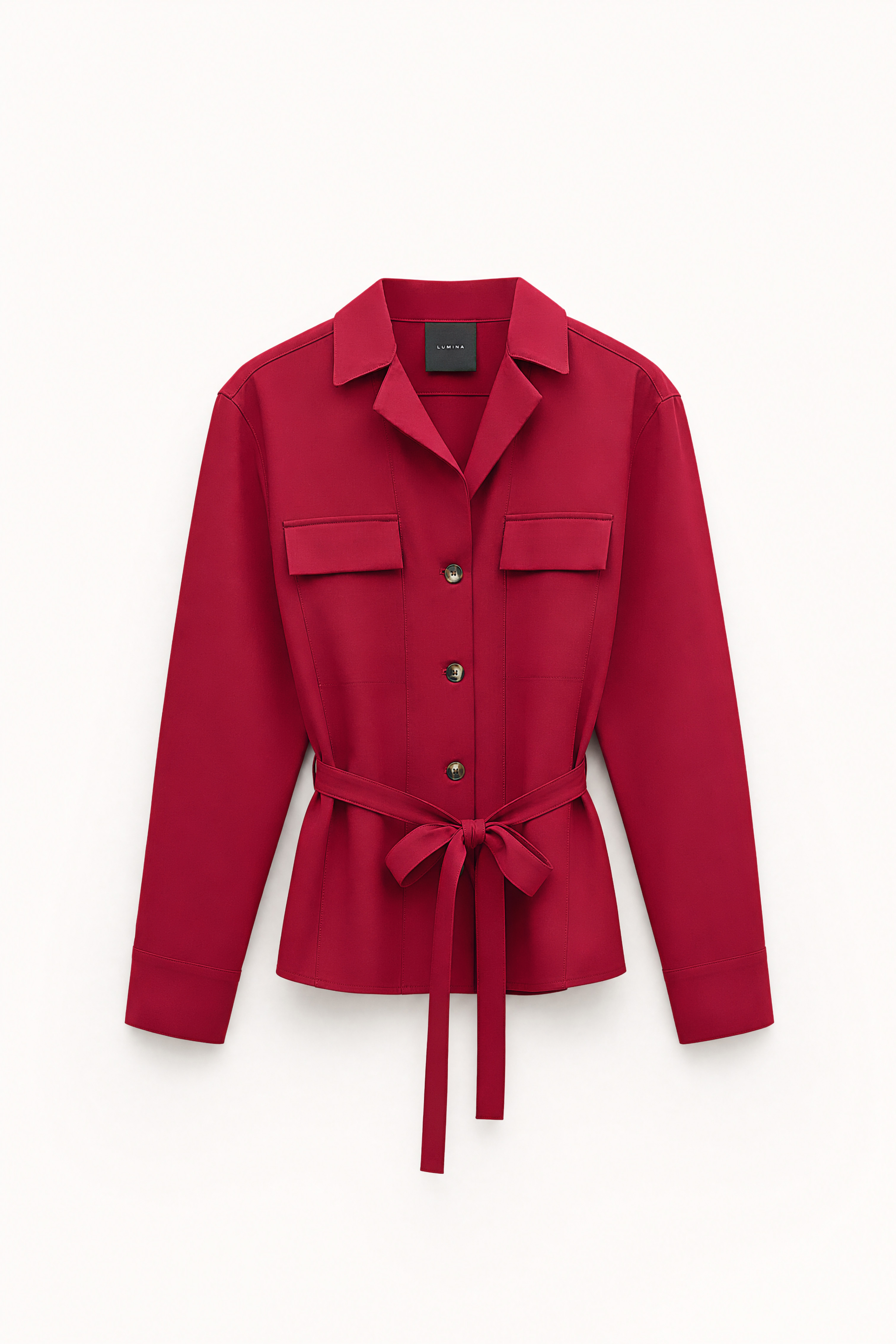 Hemdjacke mit Gürtel