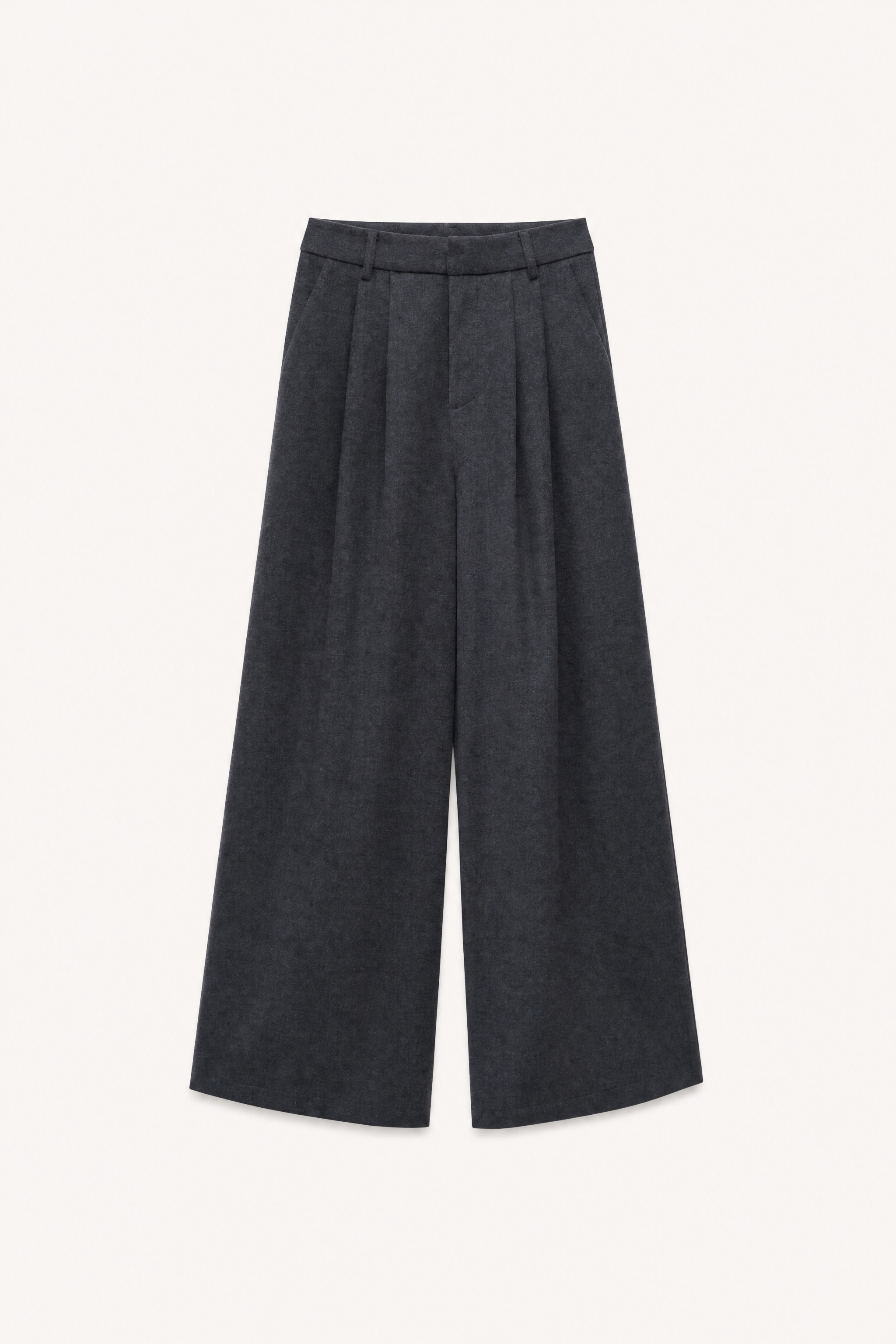 Hochbund-Hose mit geradem Bein