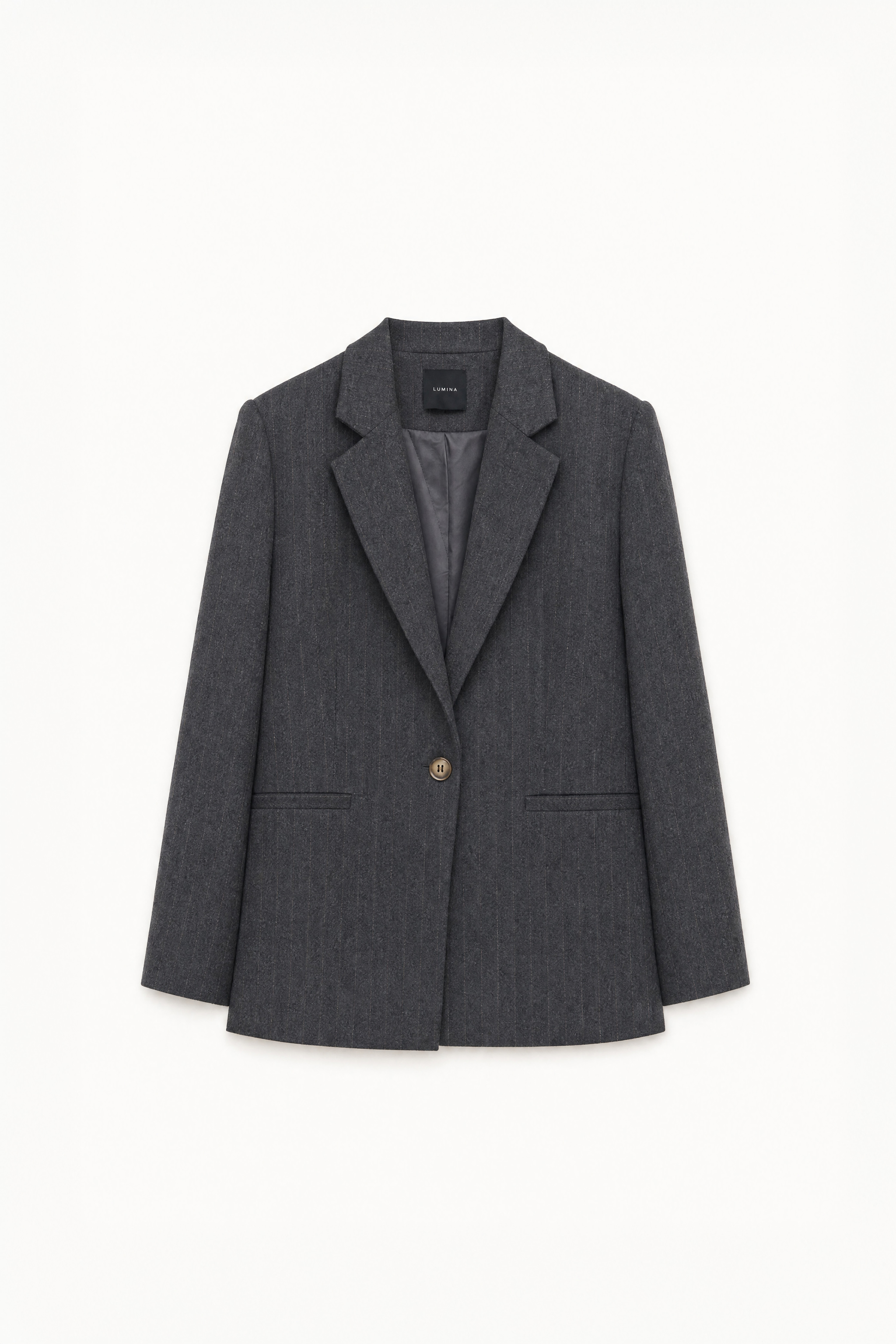 Verlängerter Nadelstreifen-Blazer
